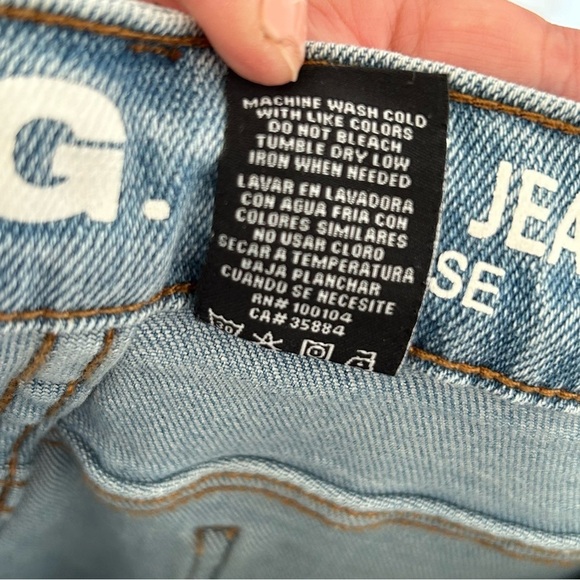 SONG Mom Jeans High Rise 9/29 Light Wash Blue Casual Rockabilly - Picture 12 of 12